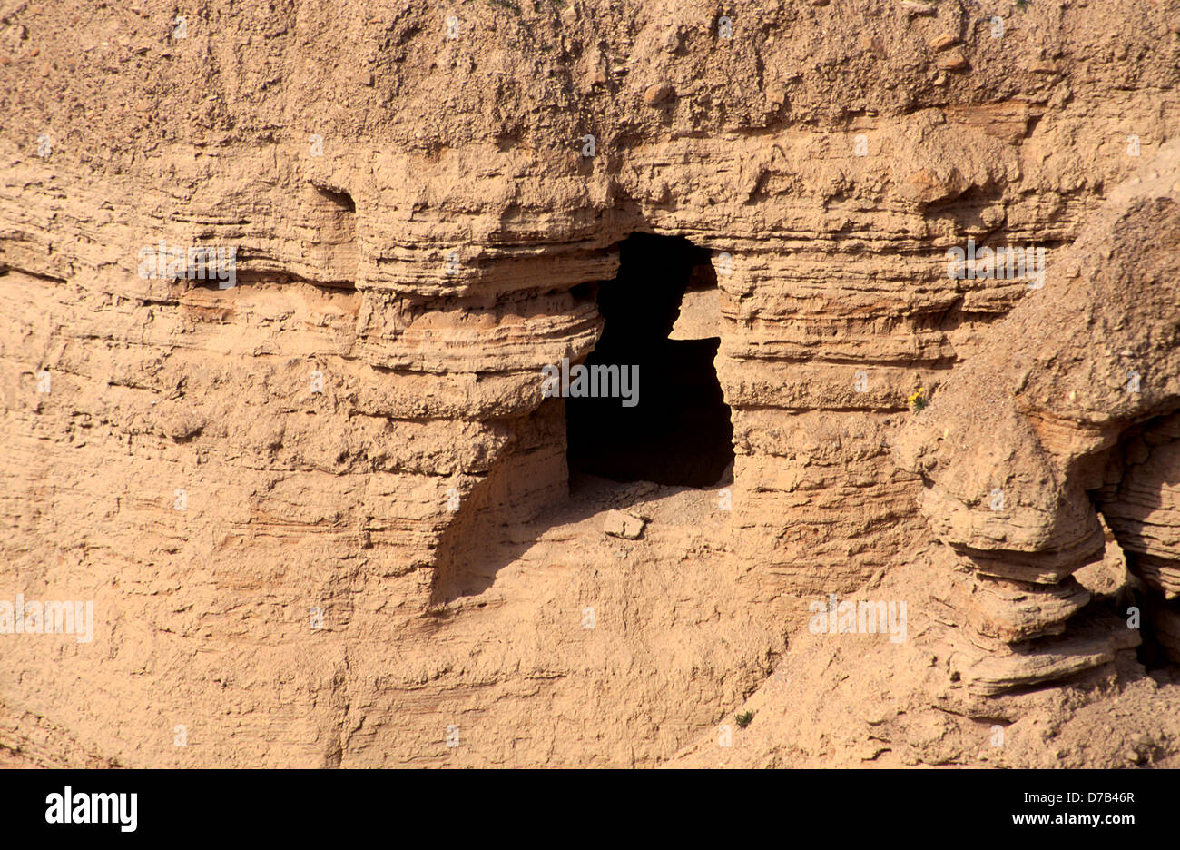 Wo die Qumran-Qumran-Höhlen entdeckt wurden Stockfoto