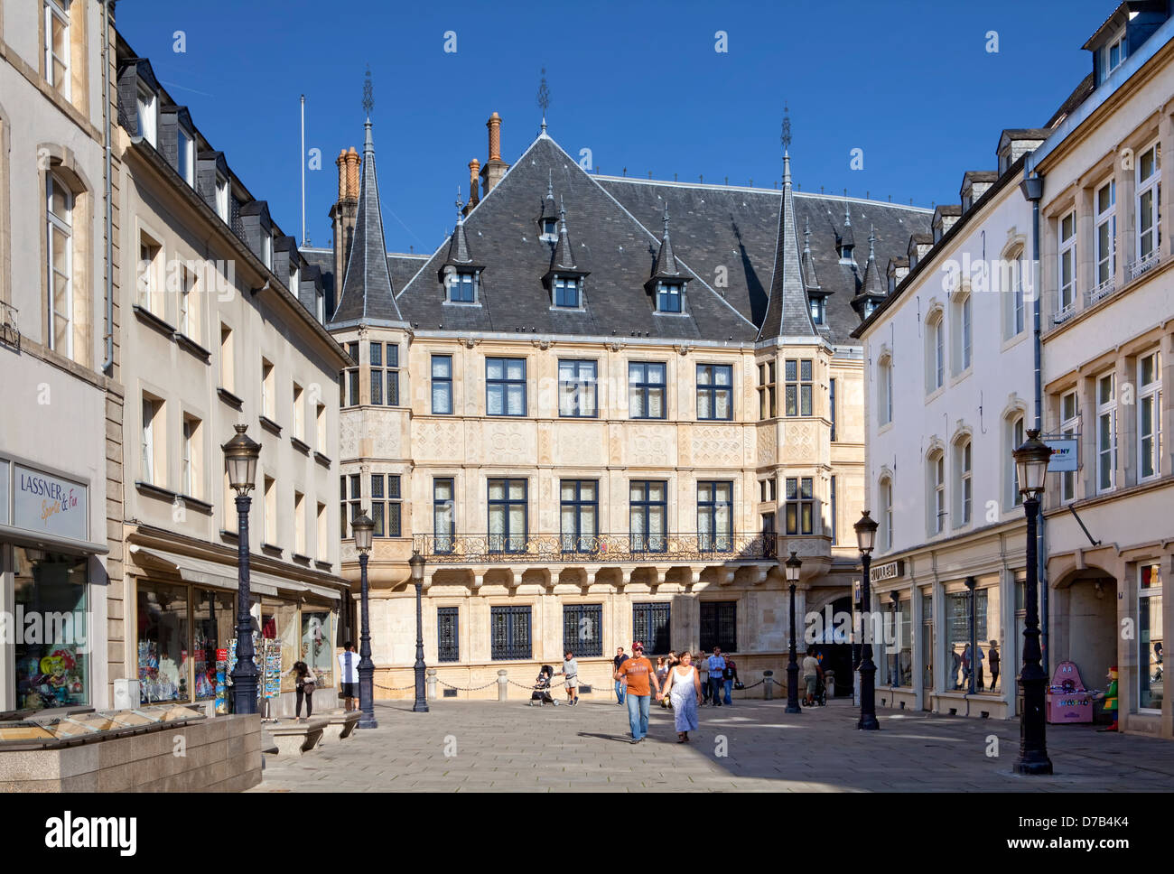 Palais Grand-Ducal, Luxemburg, Europa, Palais Grand-Ducal, Herzogspalast, Luxemburg Stadt, Europa Stockfoto