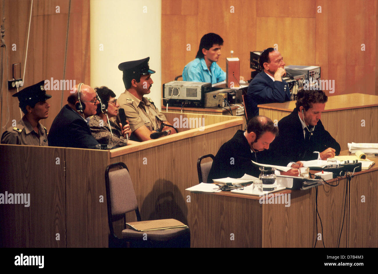 John Demjanjuk-Prozess in Jerusalem, Mai 1987 Stockfoto