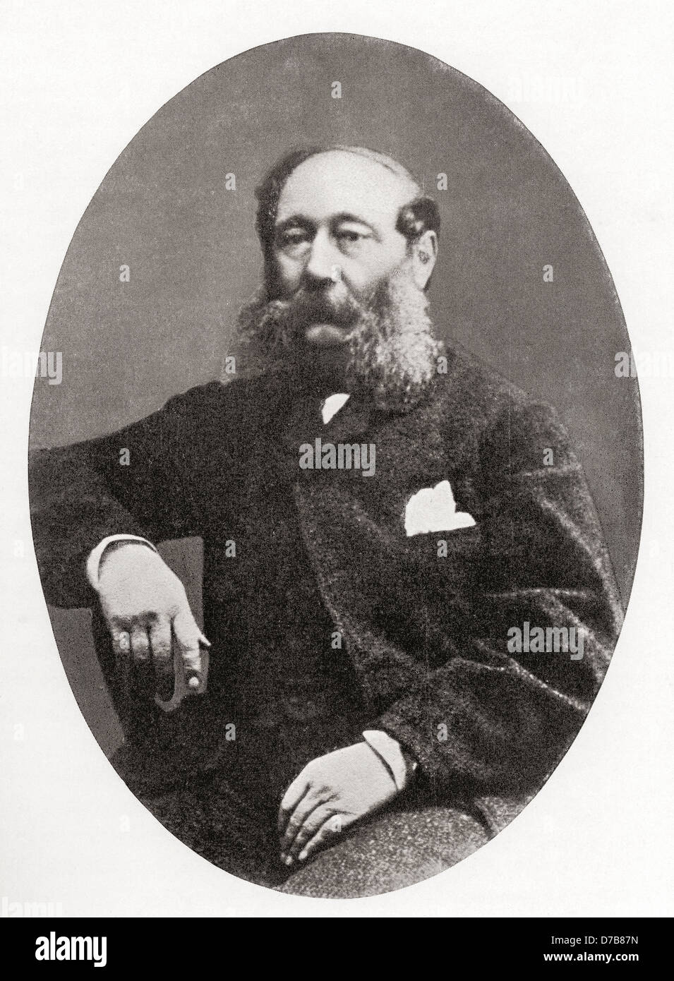 Lieutenant Colonel Henry Horatio Kitchener, 1805 – 1894, Vater von Lord Kitchener Stockfoto