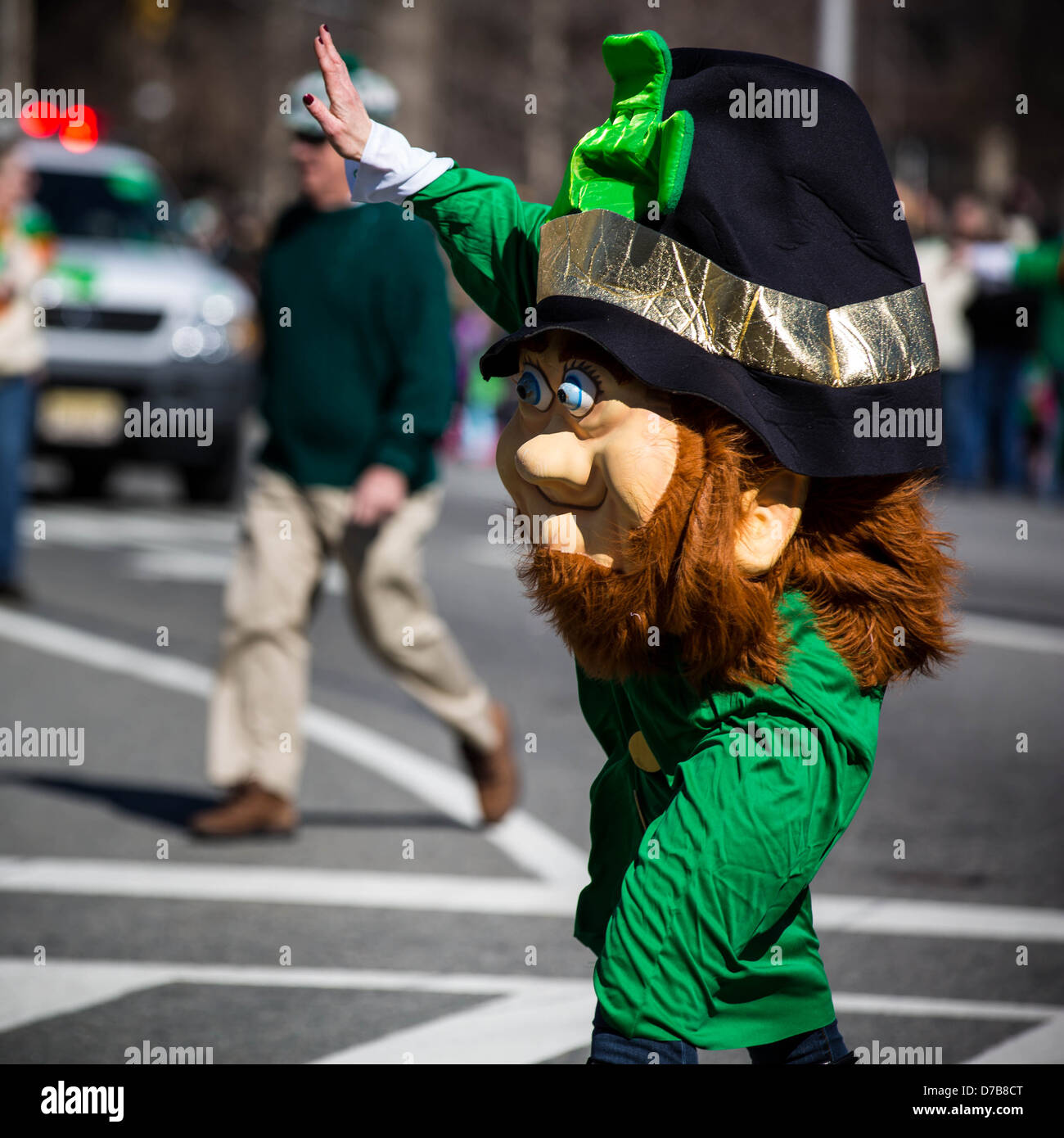 St. Patricks Day Parade 2013, Morristown, New Jersey Stockfoto