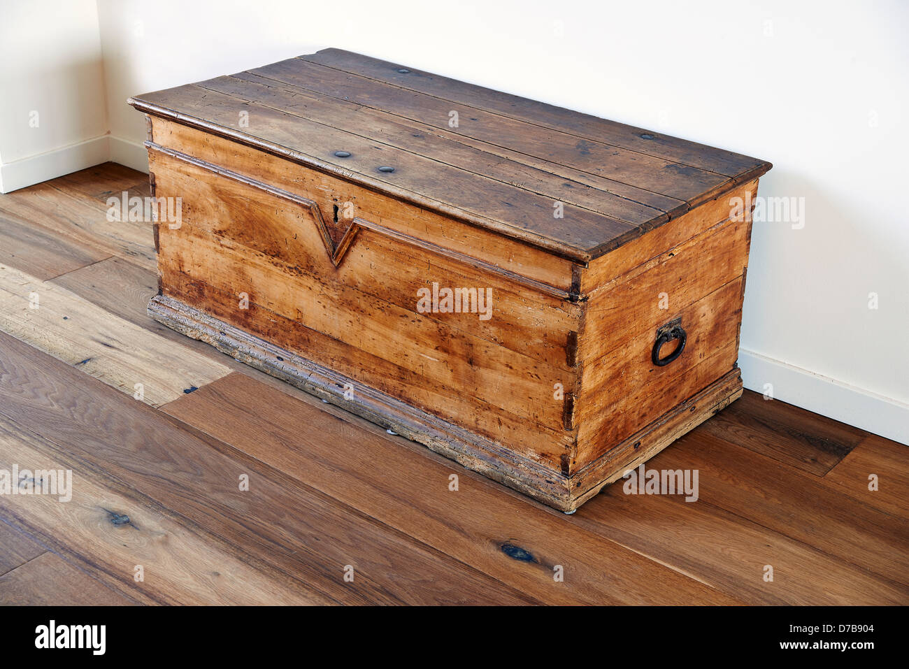 Vintage Holzkiste Stockfoto