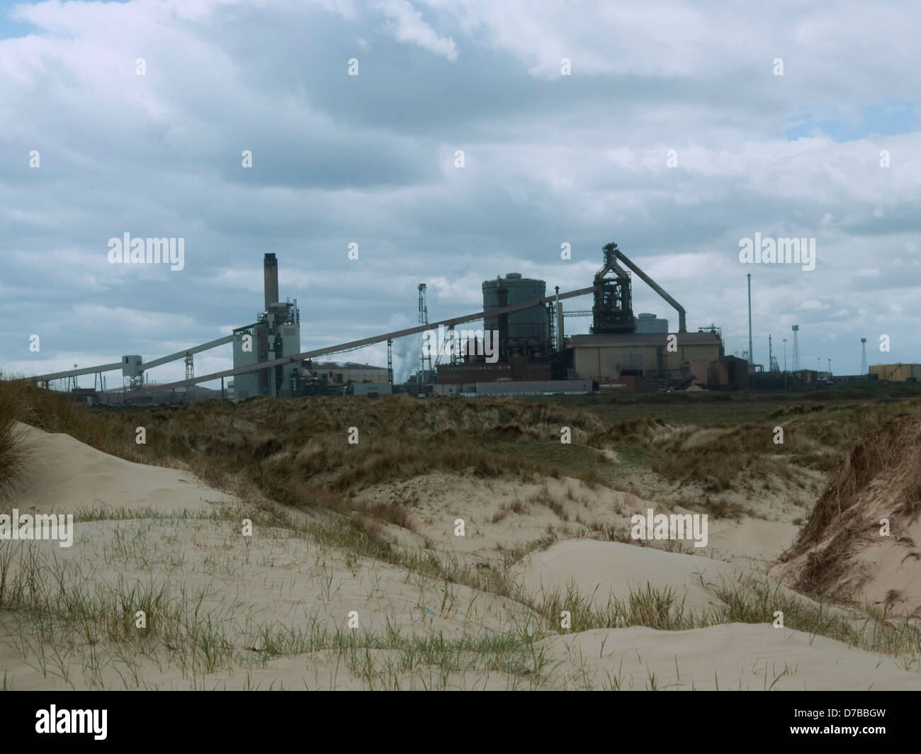 Redcar hüttensandhaltigen Stockfoto