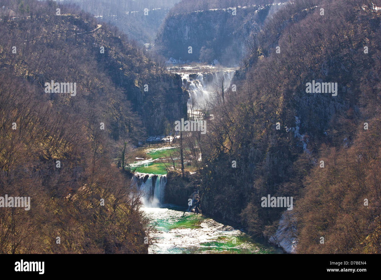 Plitvicer Seen Nationalpark Canyon, Lika, Kroatien Stockfoto