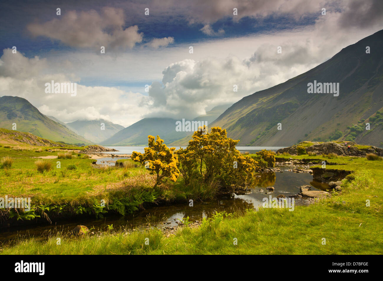 Blick in Richtung Wastwater, Cumbria Stockfoto