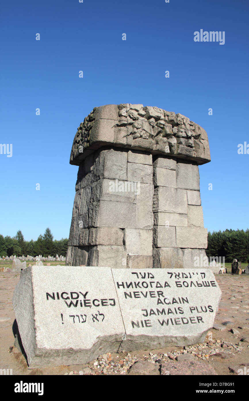 Das Denkmal im Vernichtungslager Treblinka zum Gedenken an die Holocaust-Opfer, Polen Stockfoto