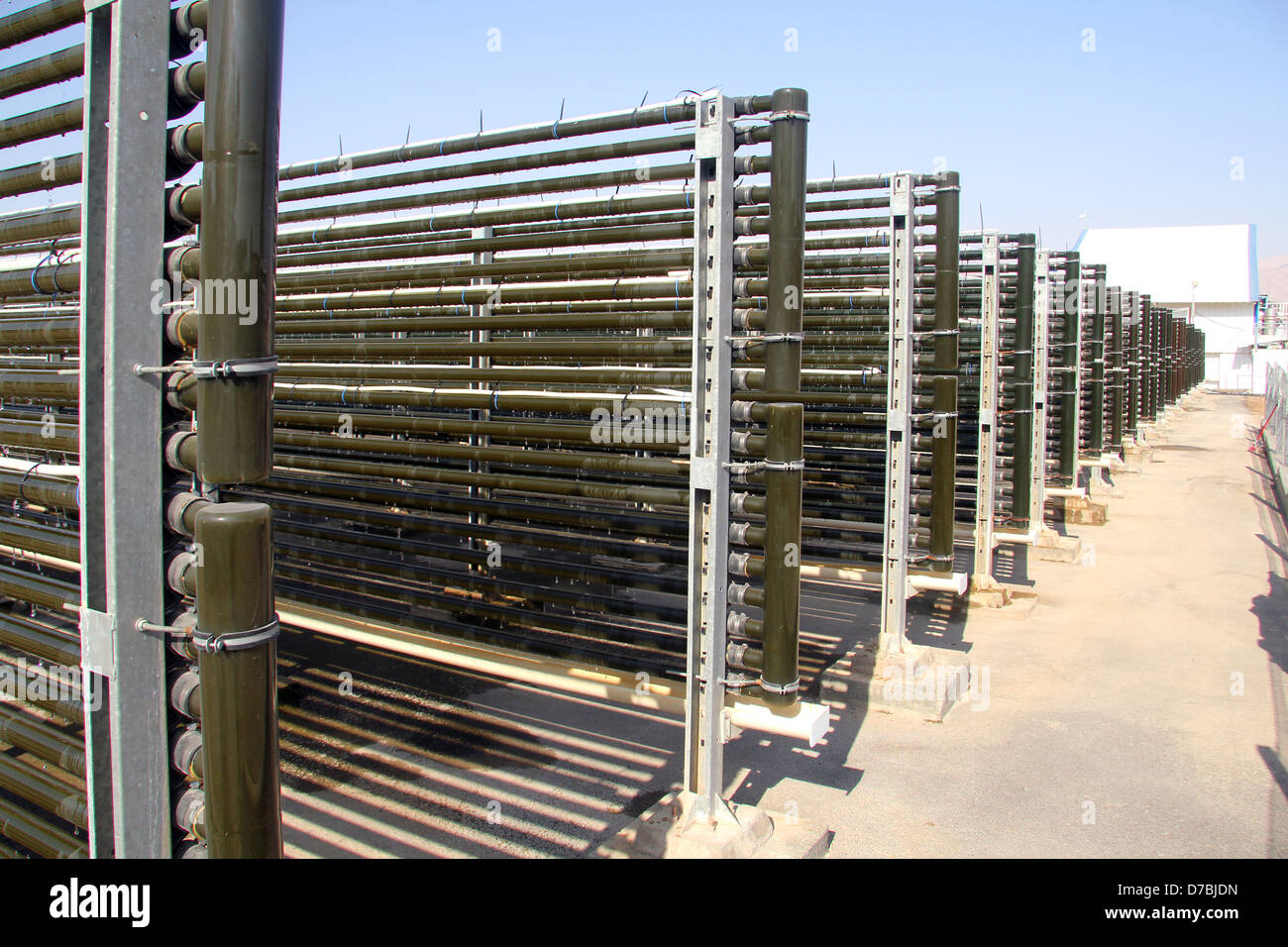 Werk von Alge Technologies (Algatech) im Kibbutz Ketura In der Arava Stockfoto