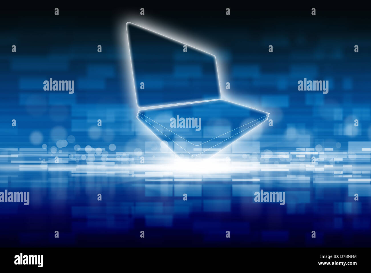 Abstrakte Informationen Technologie Hintergrund Tablet Pc Smartphone Laptop Stockfotografie Alamy