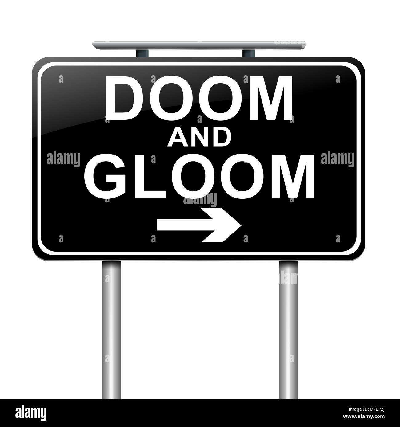 Untergangsstimmung. Stockfoto