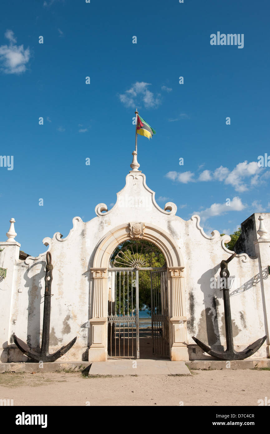 Seeverkehrsverwaltung, Ilha do Mocambique, Mosambik Stockfoto