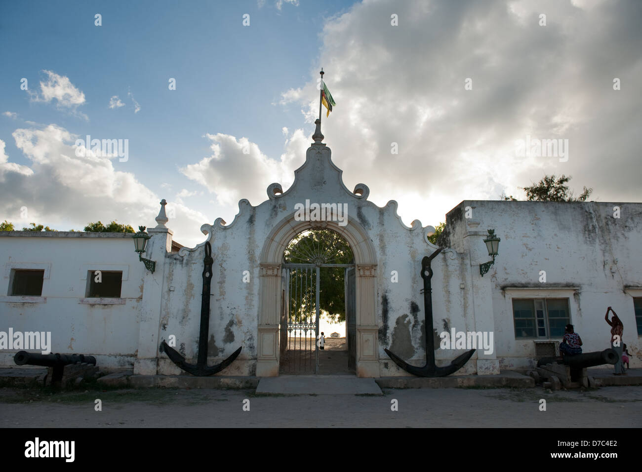 Seeverkehrsverwaltung, Ilha do Mocambique, Mosambik Stockfoto