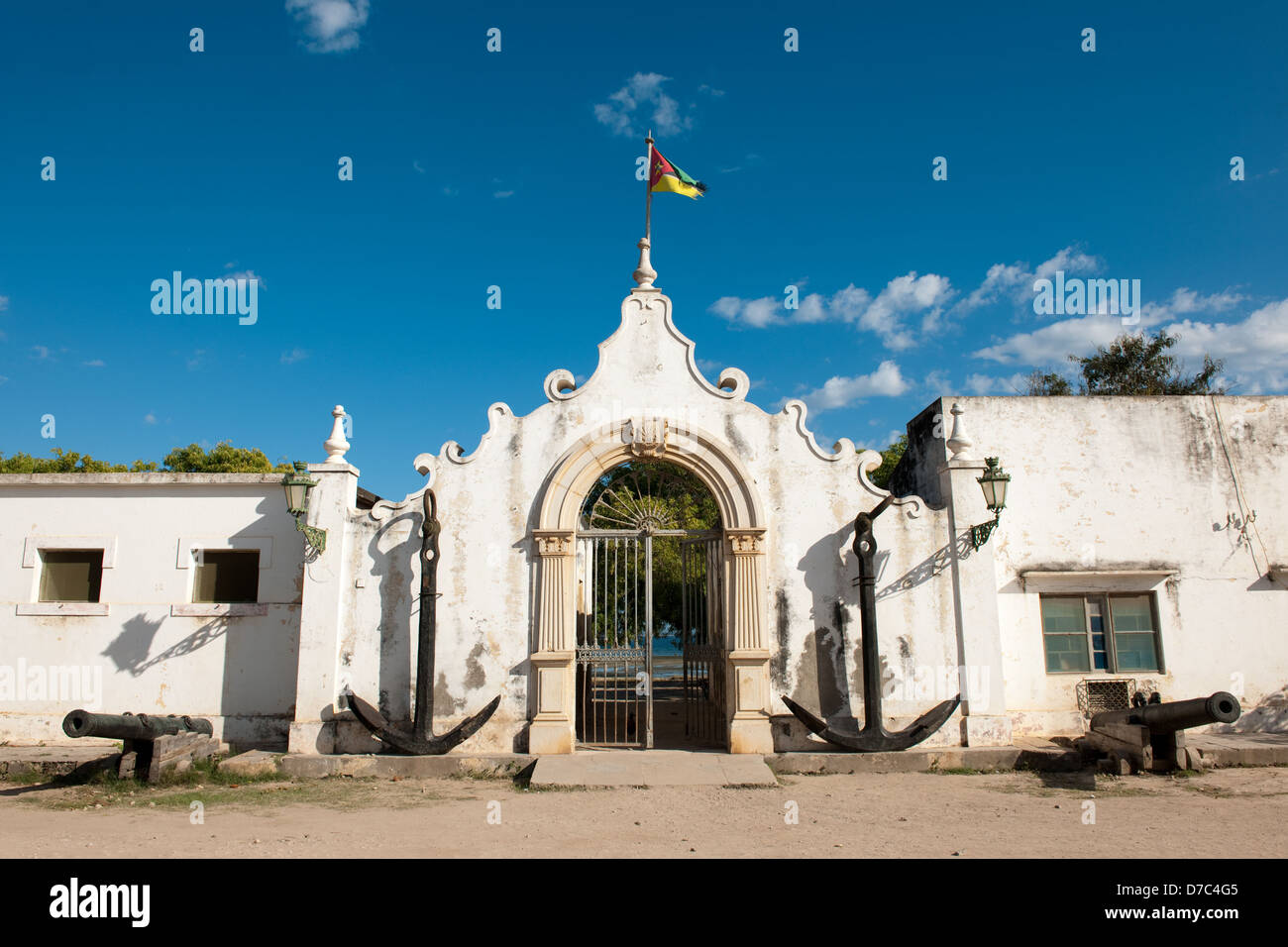Seeverkehrsverwaltung, Ilha do Mocambique, Mosambik Stockfoto