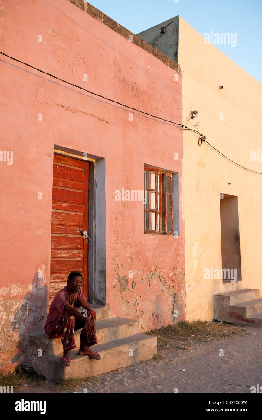 Straßenszene, Ilha do Mocambique, Mosambik Stockfoto