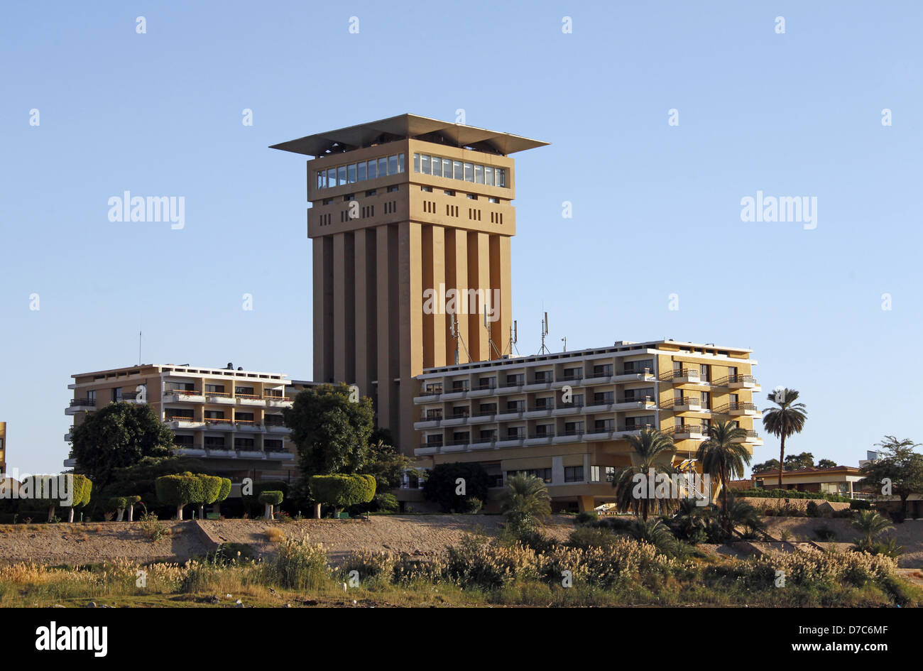 Mövenpick HOTEL Fluss Nil Assuan Ägypten 10. Januar 2013 Stockfoto