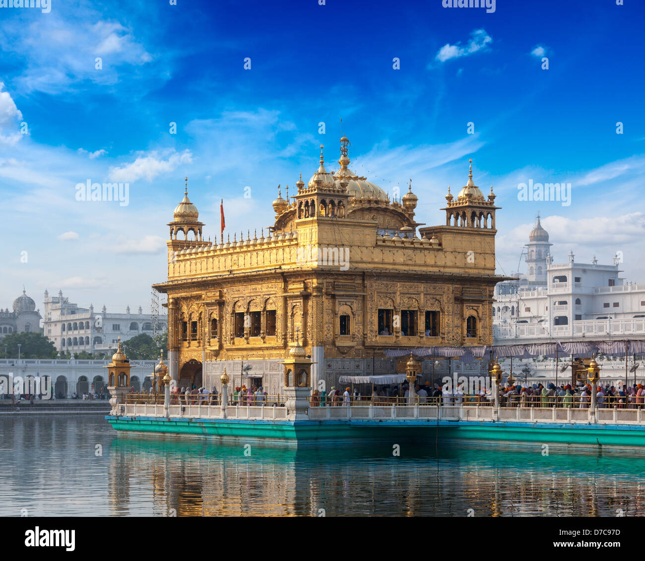 Sikh Gurdwara Golden Temple (Harmandir Sahib). Amritsar, Punjab, Indien Stockfoto