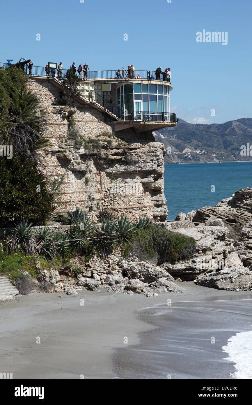 Balcon de Europa in Nerja, Costa Del Sol, Spanien Stockfoto