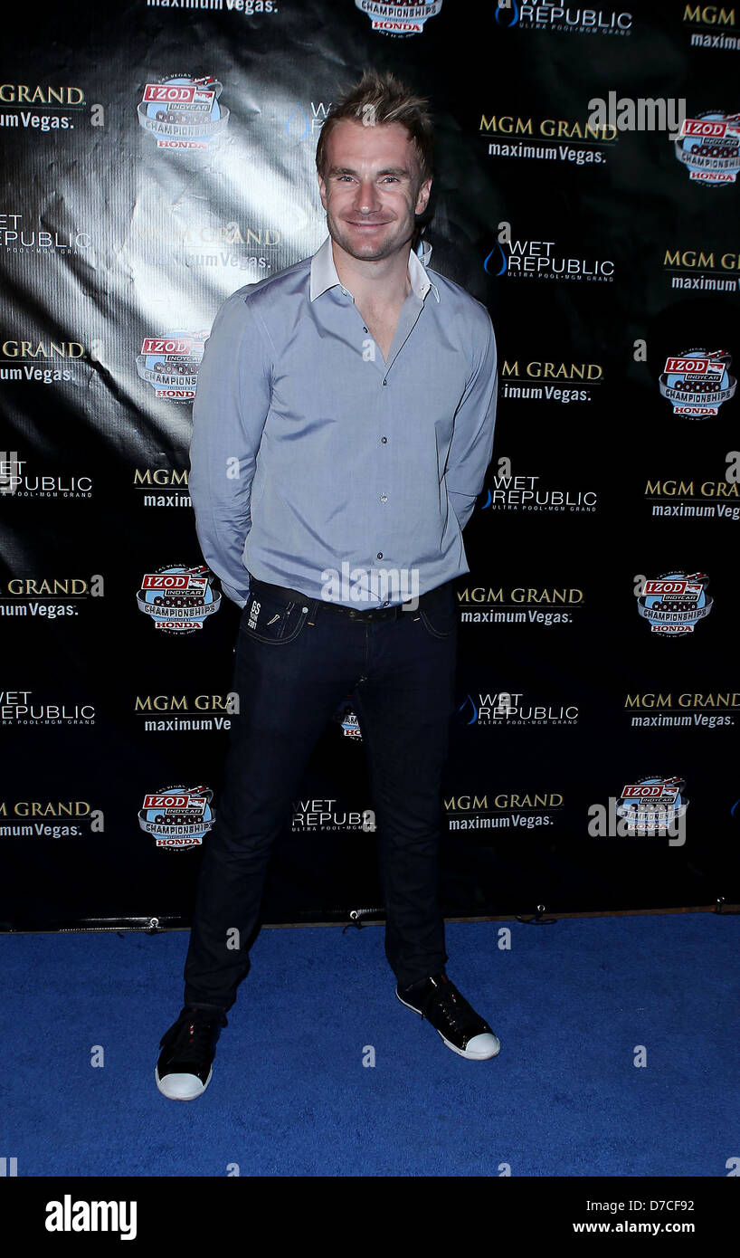 Jay Howard Izod Indycar WM Kick-Off Party im Wet Republic im MGM Grand Resort and Casino Las Vegas, Nevada- Stockfoto