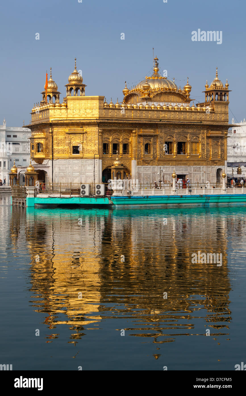 Sikh Gurdwara Golden Temple (Harmandir Sahib). Amritsar, Punjab, Indien Stockfoto