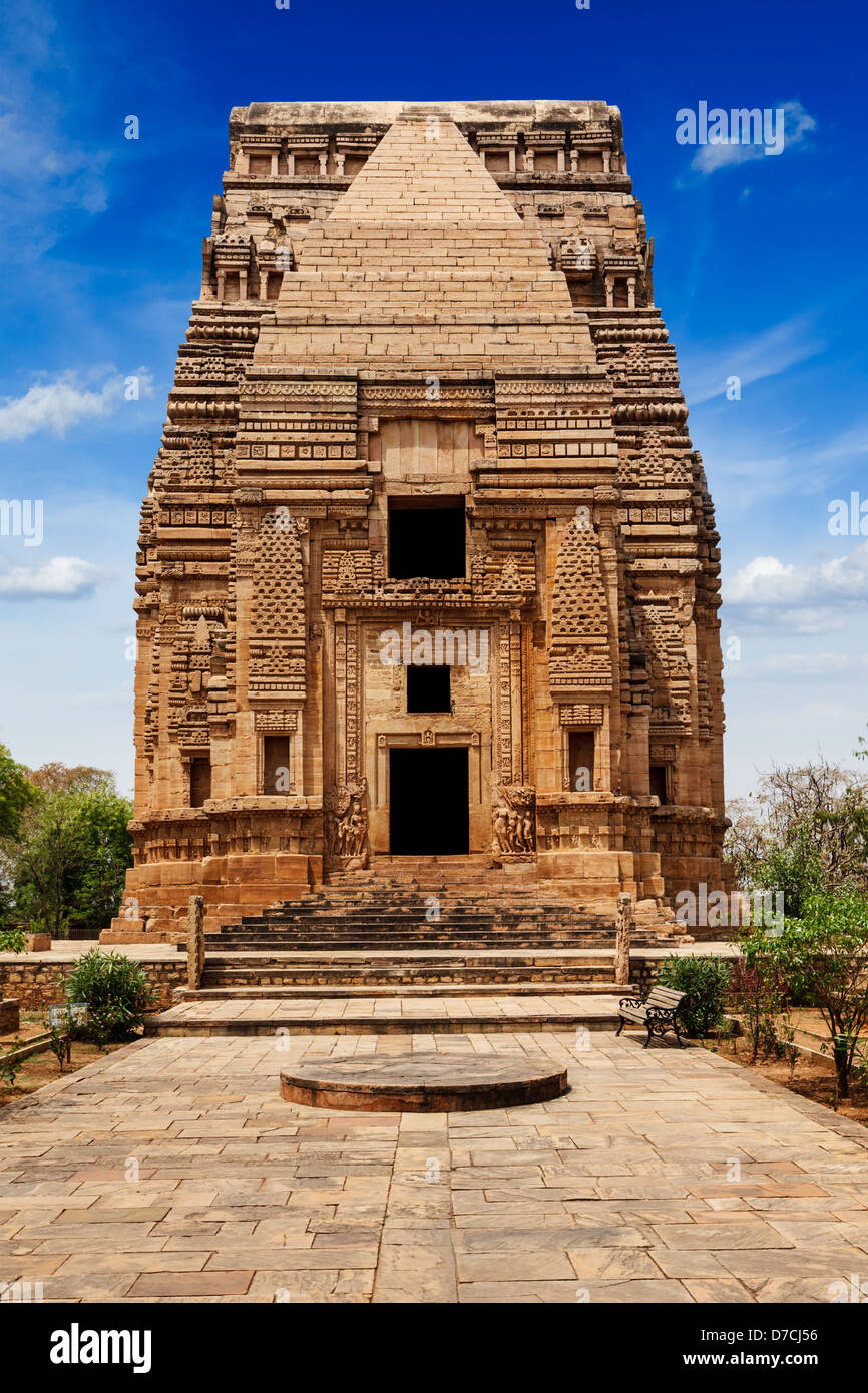 Teli Ka Mandir Hindu-Tempel in Gwalior Fort. Gwalior, Madhya Pradesh, Indien Stockfoto