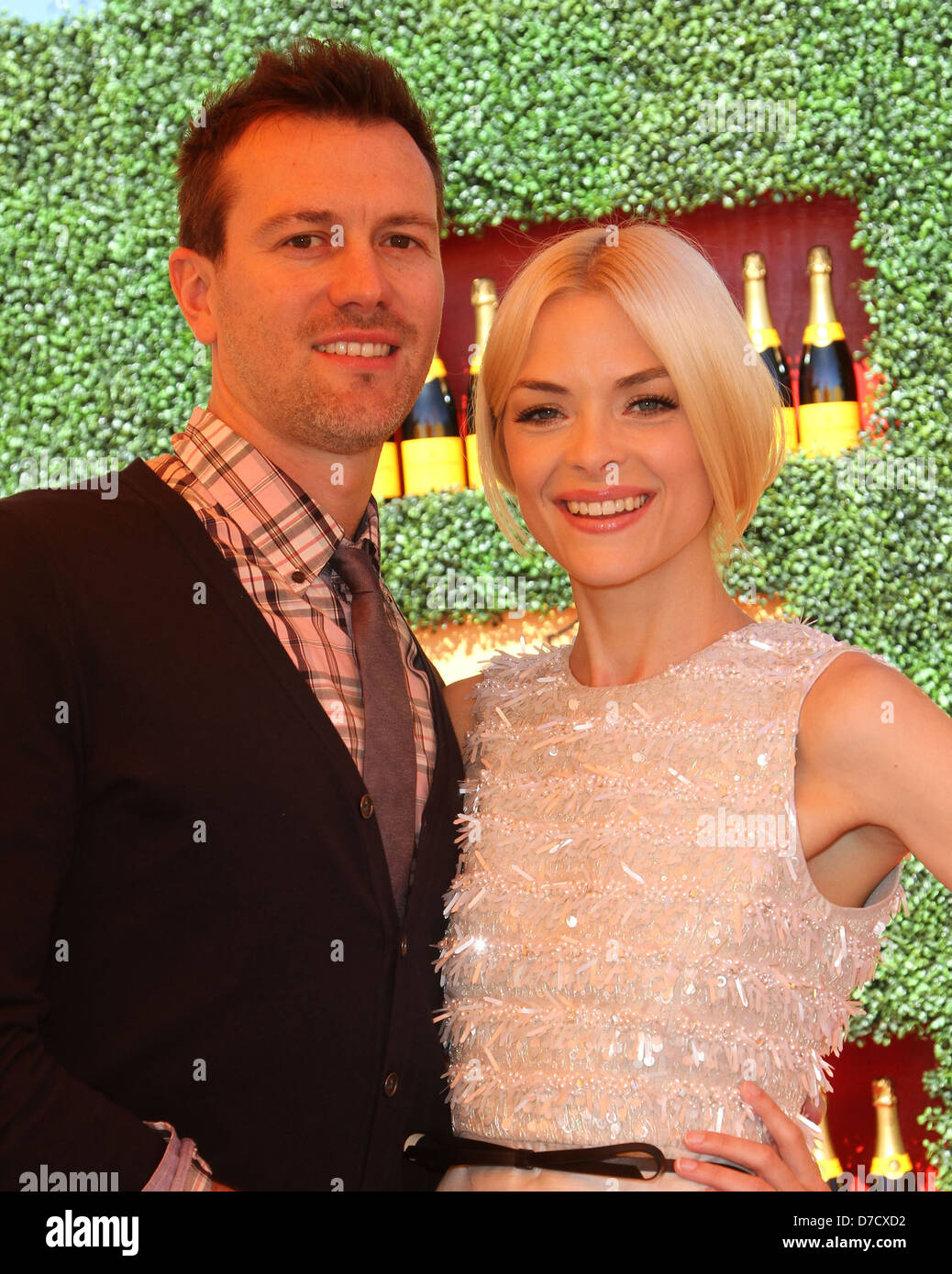 Kyle Newman und Jaime King der Veuve Clicquot Polo Classic in Los Angeles an Will Rogers State Historic Park in Los Angeles, Stockfoto