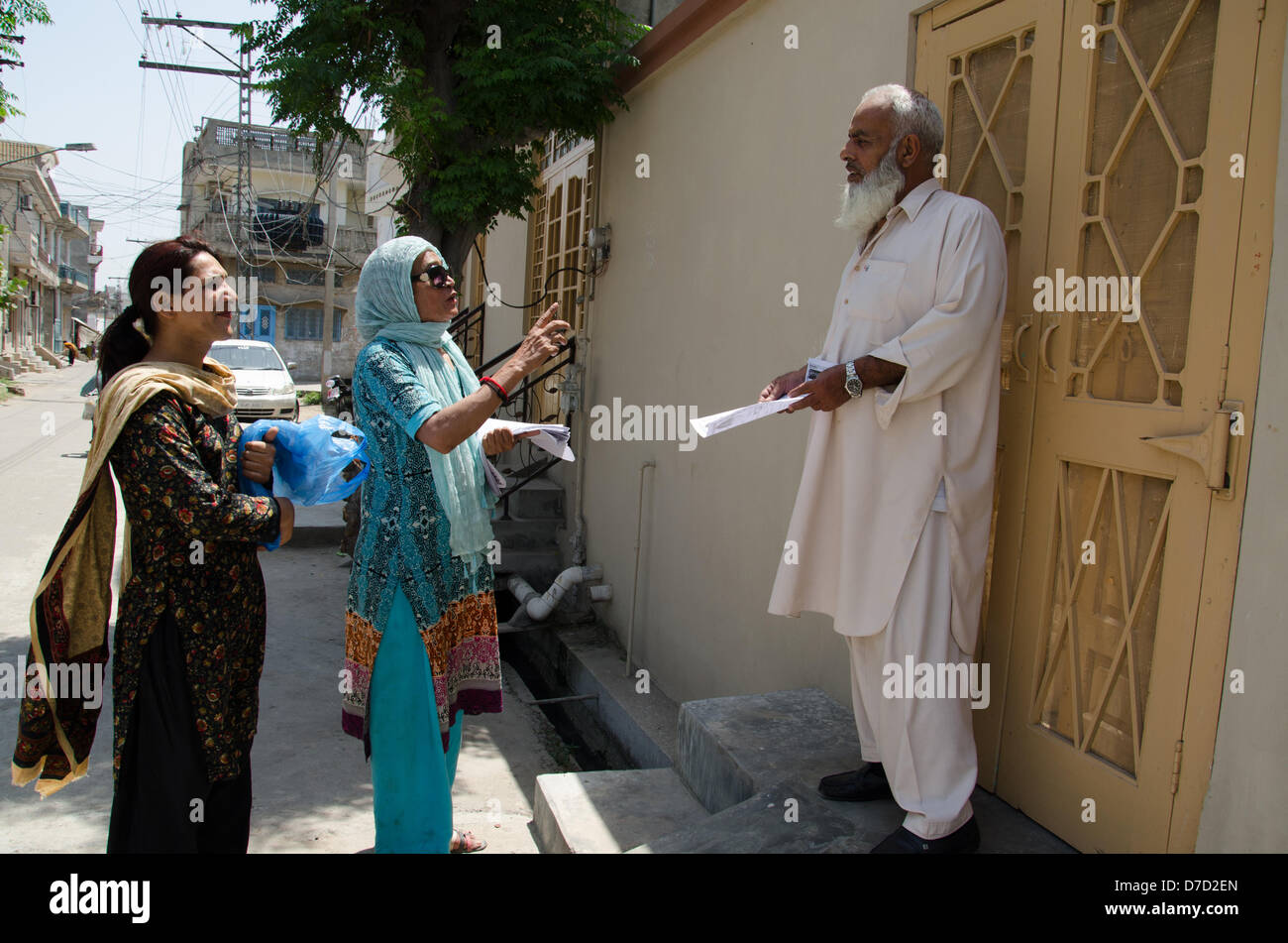 Transgender Wahlkandidaten in Pakistan Stockfoto