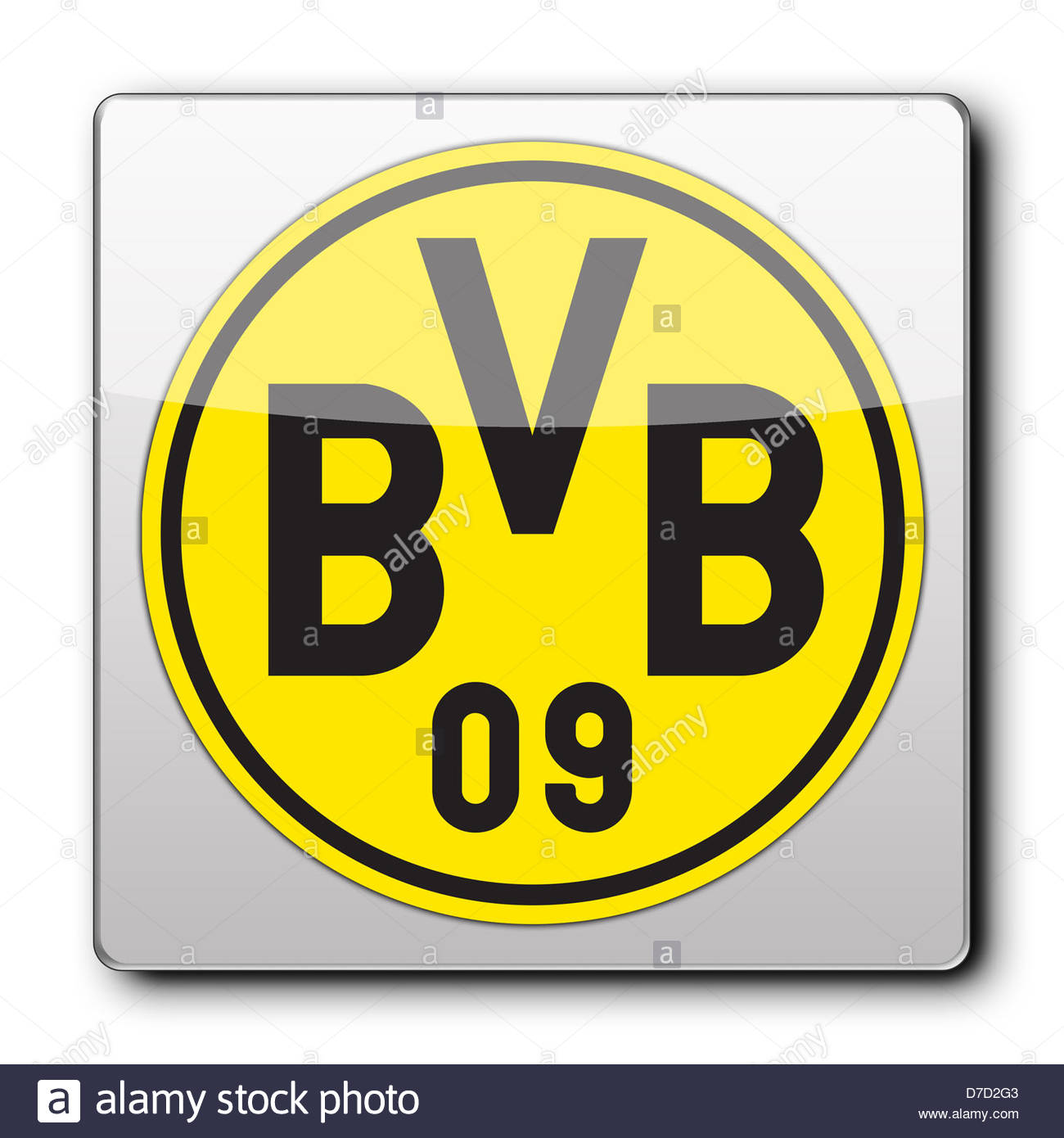 Borussia Dortmund Logo Symbol app Banner Fahne Stockfoto Borussia Dortmund Logo Symbol app Banner Fahne Stockfoto