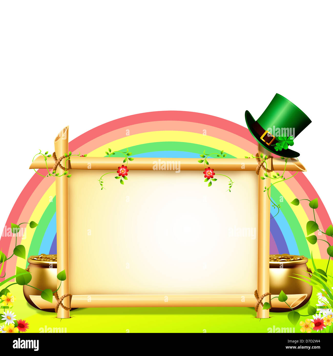 goldne Topf für St. Patricks day Stockfoto