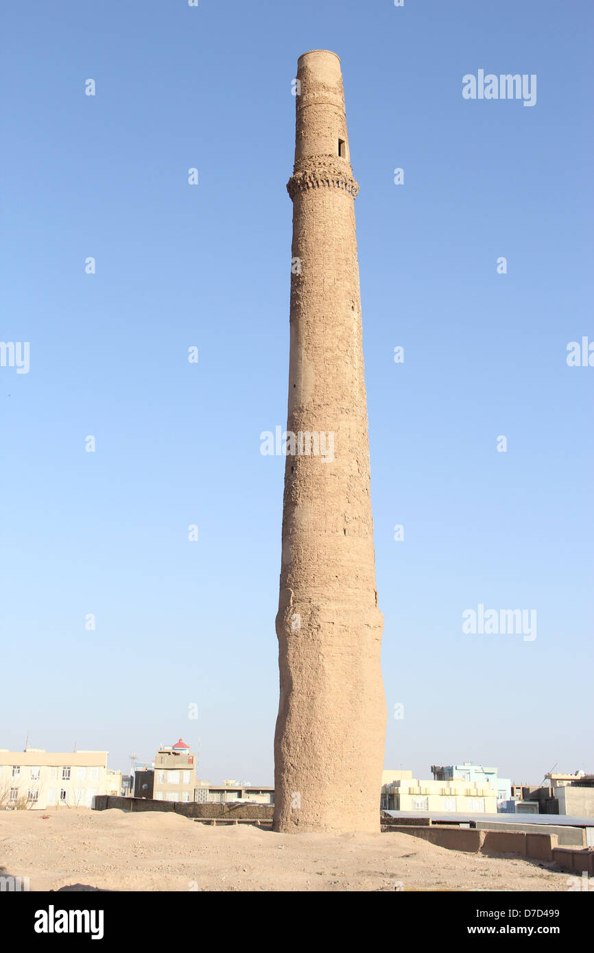 Historische Minarette in Herat entstand In der Regierungszeit von Shahrukh Mirza 1438 Stockfoto
