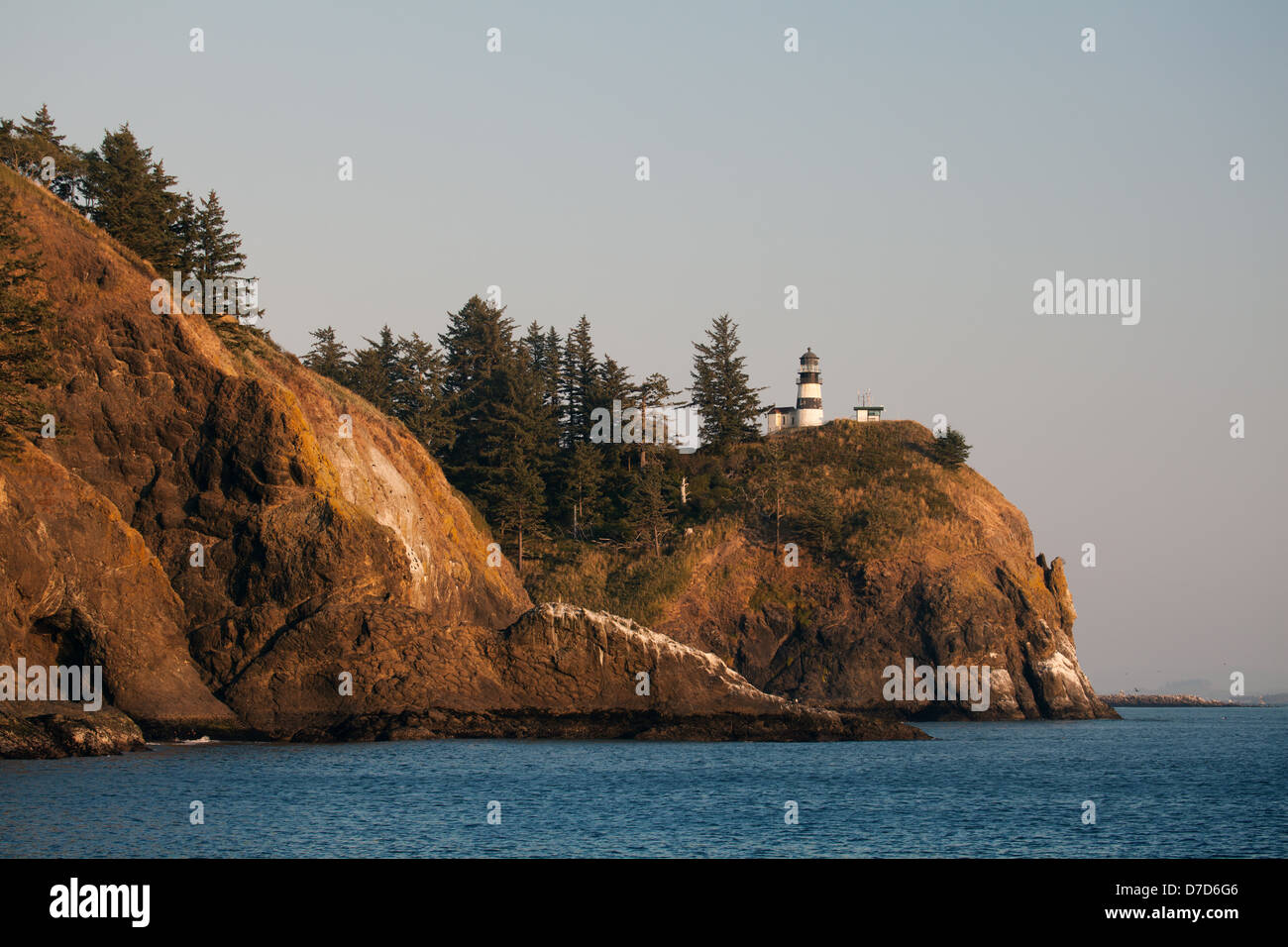 Washington Küste Landschaft - Leuchtturm am Cape Enttäuschung Stockfoto
