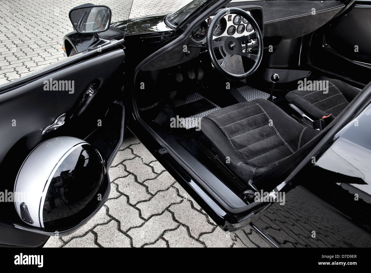 Lancia Stratos Stradale Interieur Stockfoto