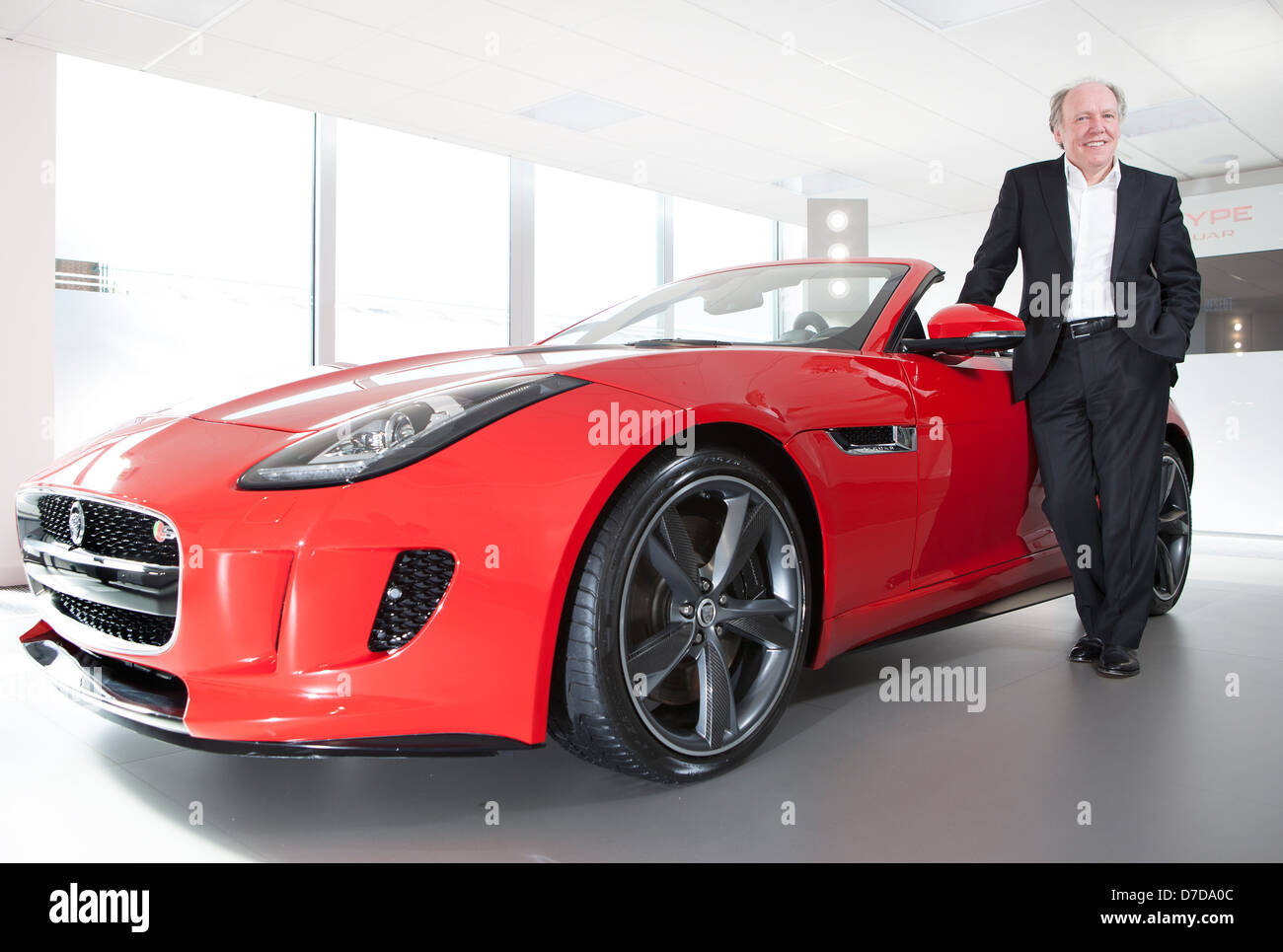 Ian Callum, Director of Design, Jaguar in Castle Bromwich Auto Anlage 12. März 2013 Stockfoto