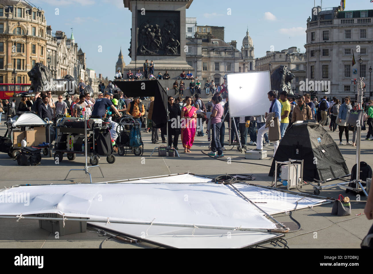 Bollywood film shooting London Lage indischen Kino Sumeet Raghavan weidenden Ziege Direktor Gauri sarwate Stockfoto