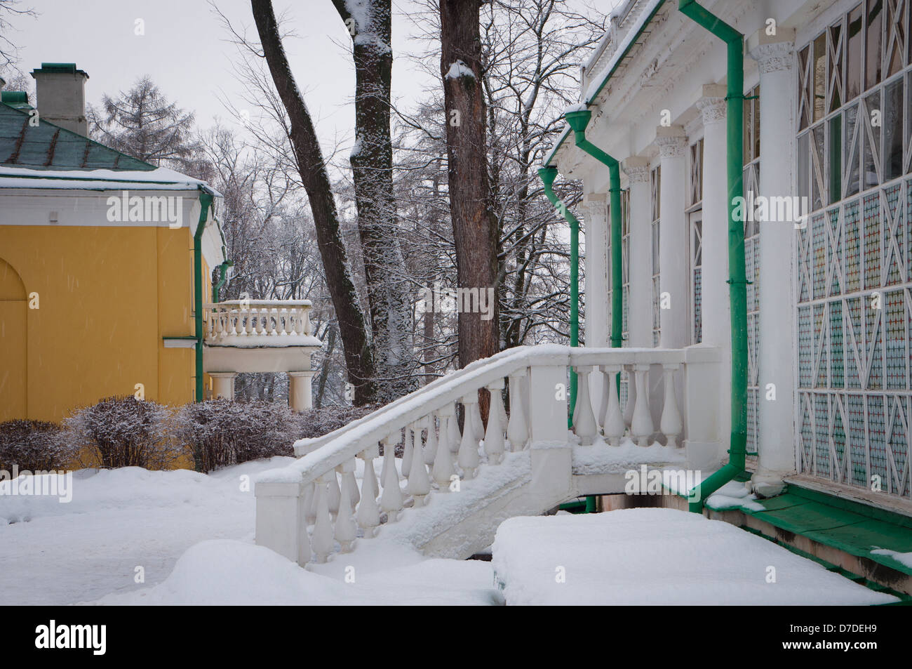 Gorki Leninskiye. Denkmal des russischen Klassizismus Stockfoto