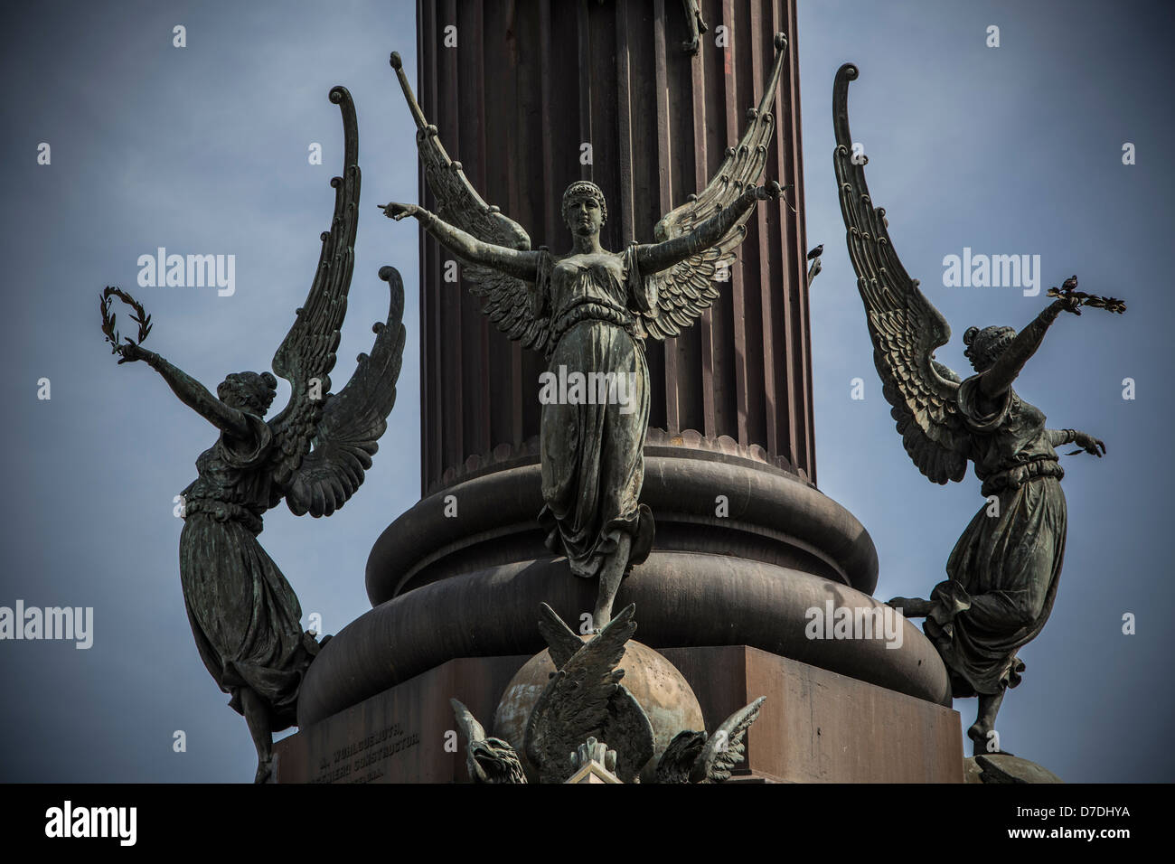 Plaça del Portal De La Pau-Barcelona, Spanien. Stockfoto