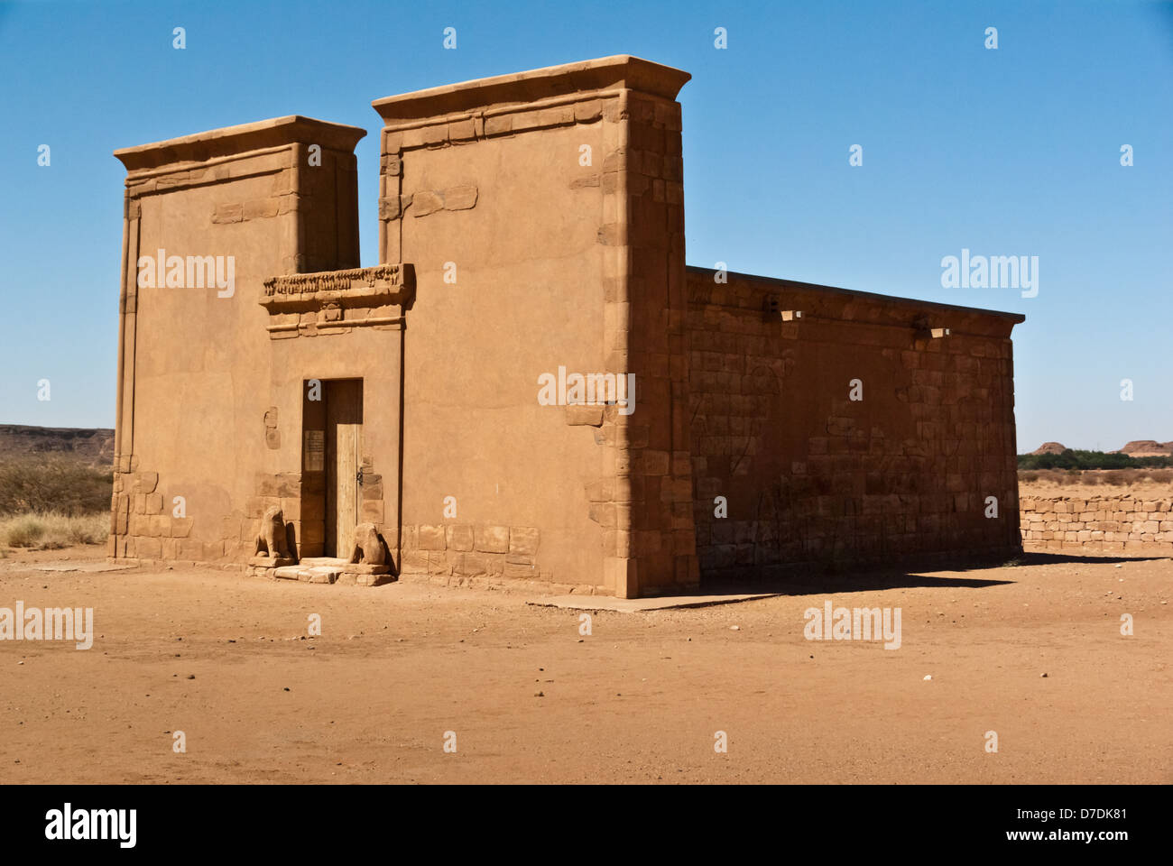 Lion Gate aka Apademak Tempel, Musawwarat es-Sufra, Nord-Sudan Stockfoto