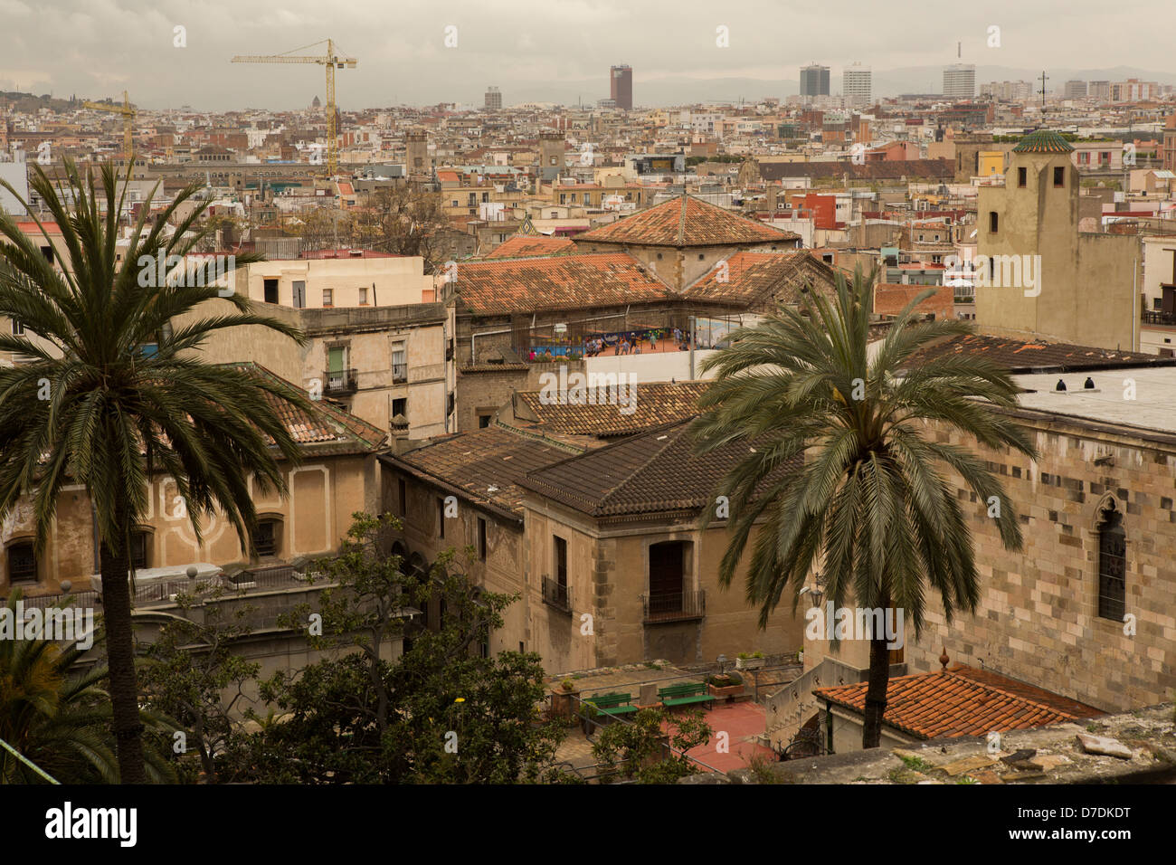 Altstadt, gotisches Viertel - Barcelona, Spanien. Stockfoto