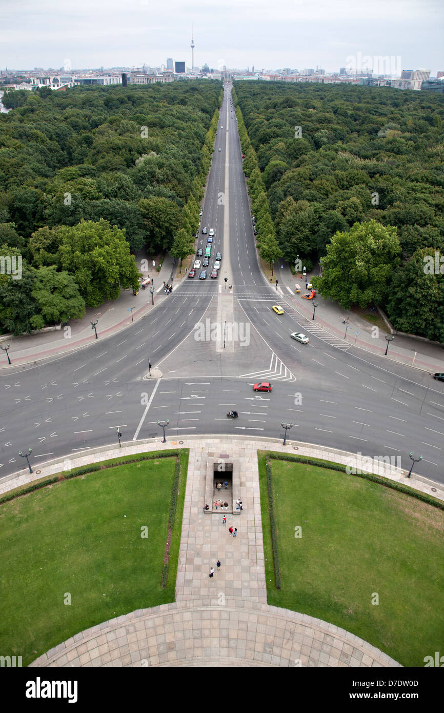 Blick auf die Stadt Berlin, Deutschland Stockfoto