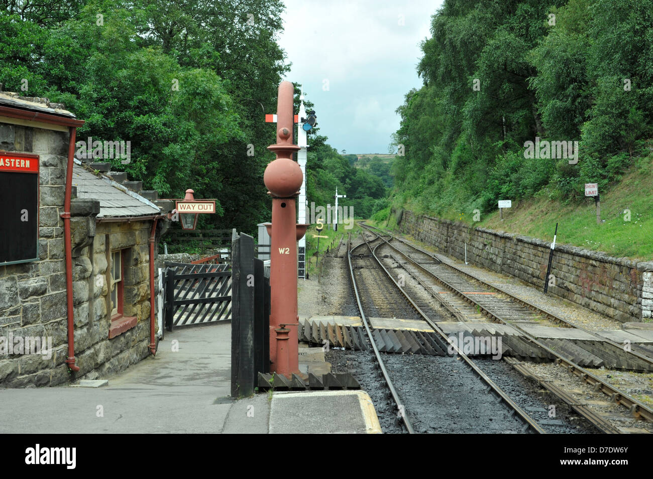 Goatham Bahnhof Stockfoto