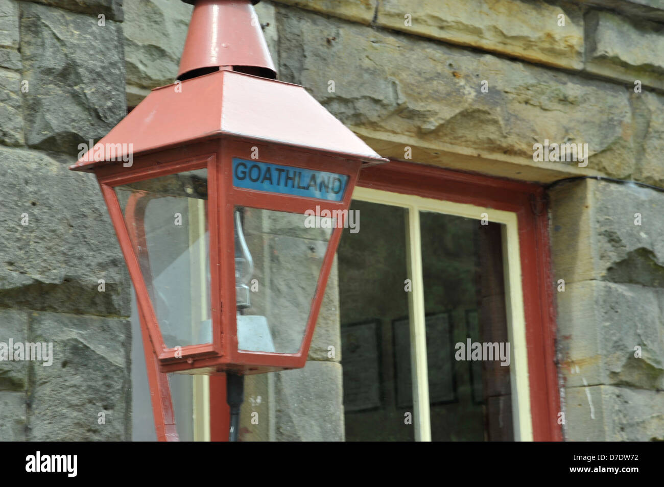 Goathland Railway Station Lampe Stockfoto