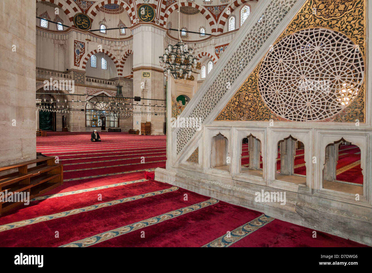 Die Sehzade Moschee (Türkisch: "Sehzade Camii") ist eine osmanische imperiale Moschee befindet sich im Stadtteil Fatih, Istanbul, Türkei Stockfoto