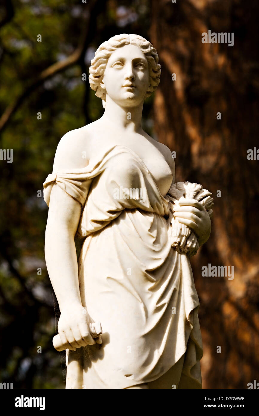 Ballarat Australia / Thomas Stoddart Marmorstatuen im Botanischen Garten von Ballarat.Ballarat Victoria Australia. Stockfoto