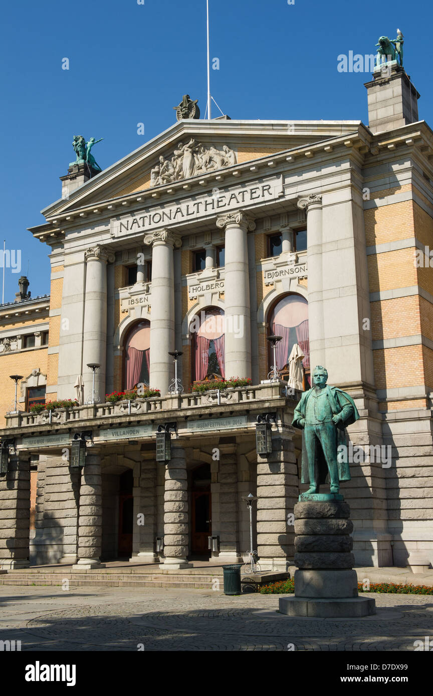 Nationaltheater, Oslo, Norwegen Stockfoto