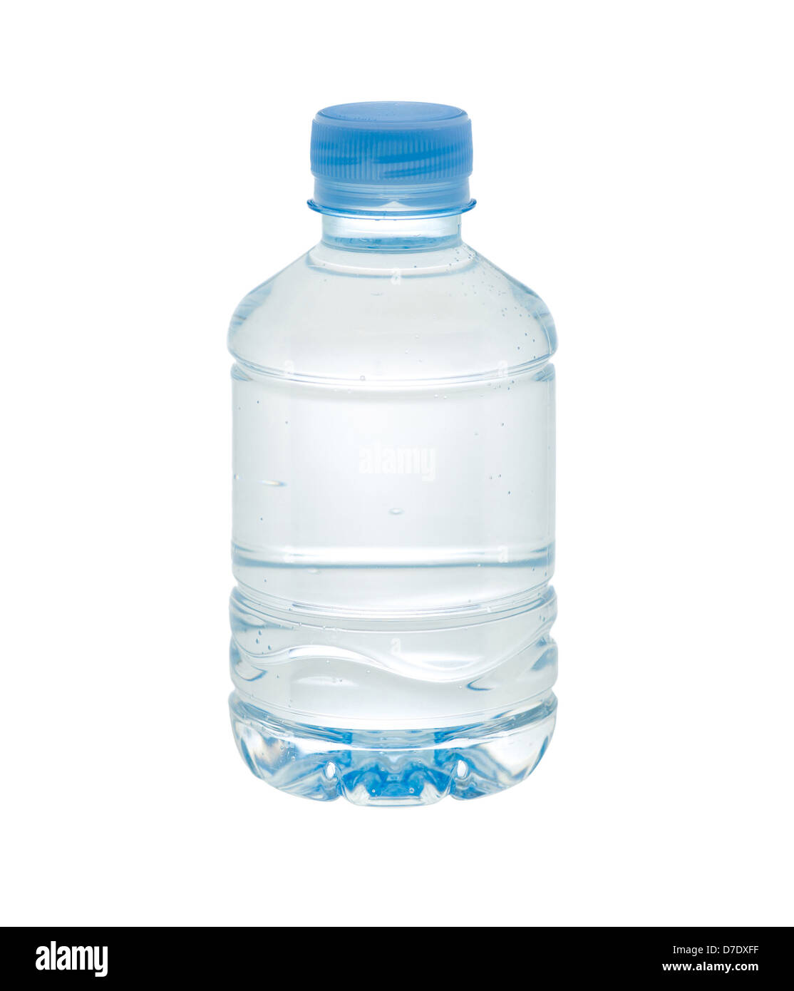 Trinkwasser-Flasche mit leeren Etiketten für Ihre Werbung Stockfoto