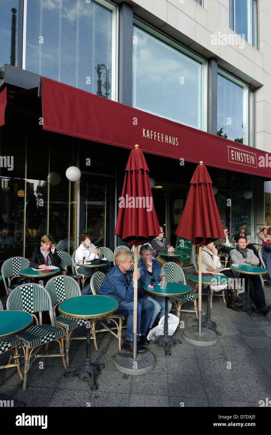 Cafe Einstein-Unter Den Linden Berlin Deutschland. Stockfoto