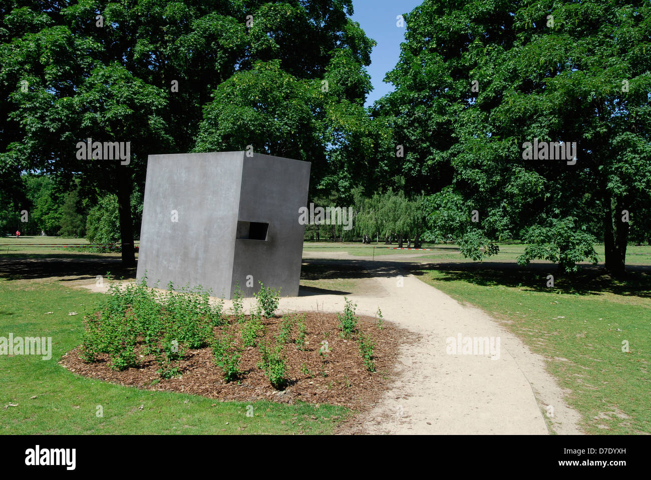Denkmal für die Gay-Opfer der Nazis Berlin Deutschland. Stockfoto