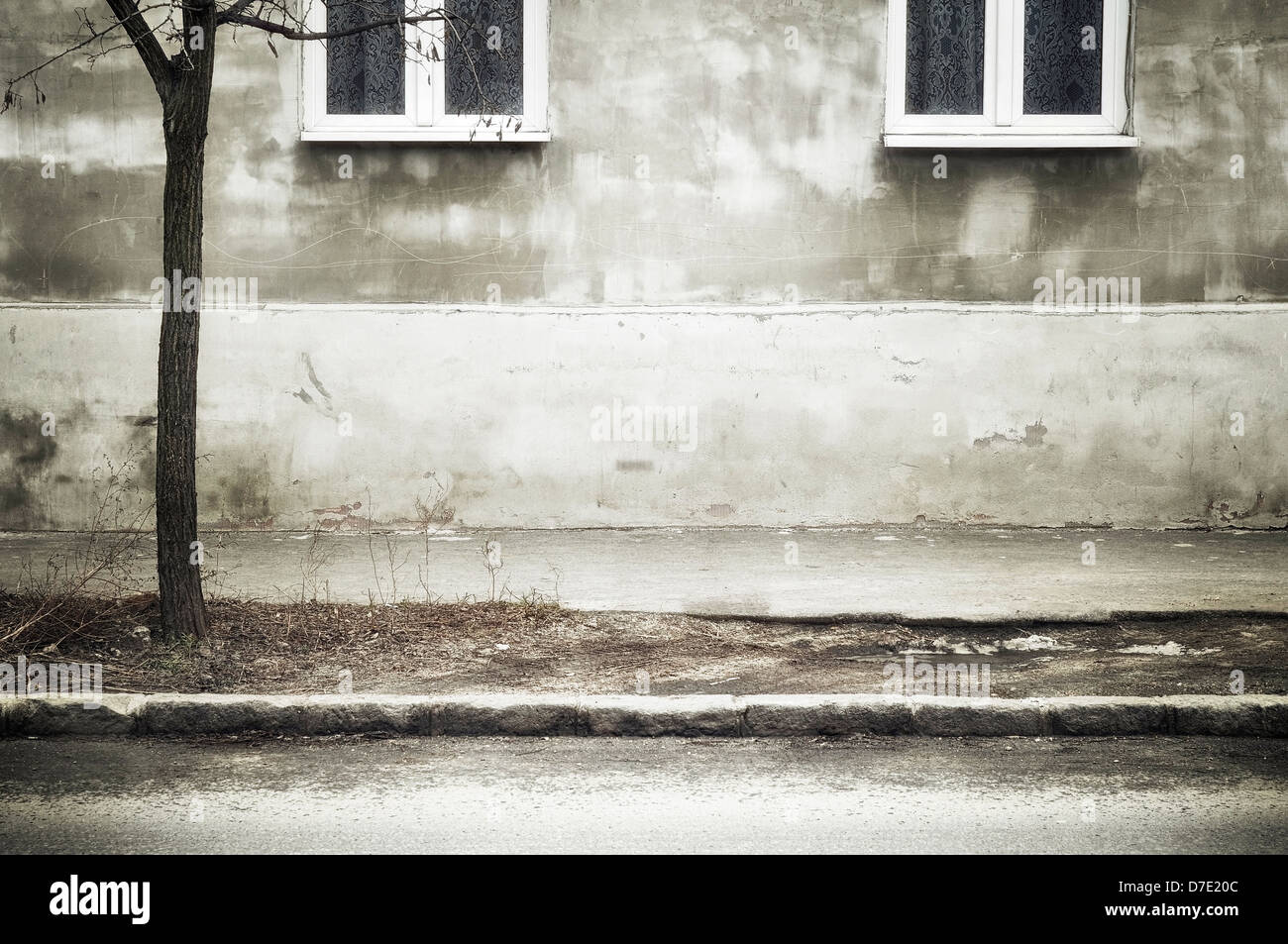 Straße Grunge Wand. Digitalen Hintergrund für Studiofotografen. Stockfoto