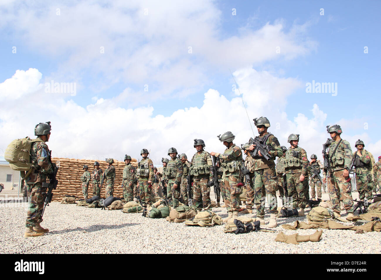 West-Zone afghanischen Kommandoeinheit, spezielle Operationen sind durchgeführten NightlyThis Betrieb ist sehr effektiv bei der Sicherung Stockfoto
