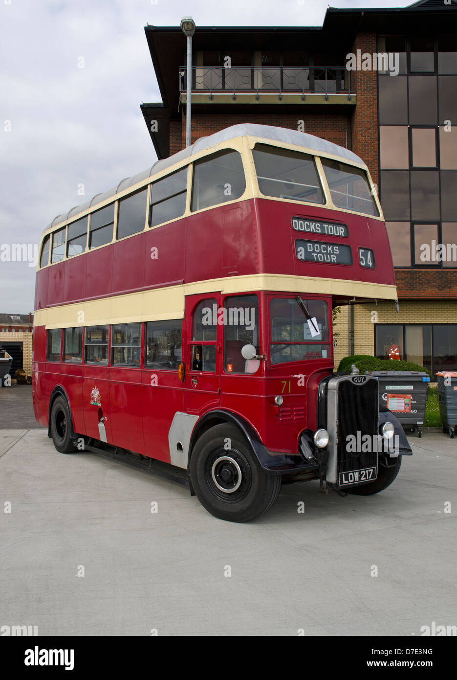 Southampton Corperation roten Doppeldecker-bus Stockfoto