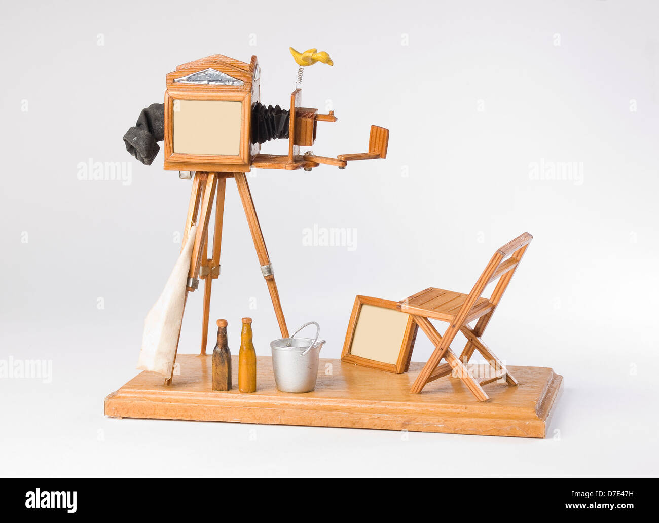 Alte Kamera mock-up isoliert auf weißem Hintergrund Stockfoto