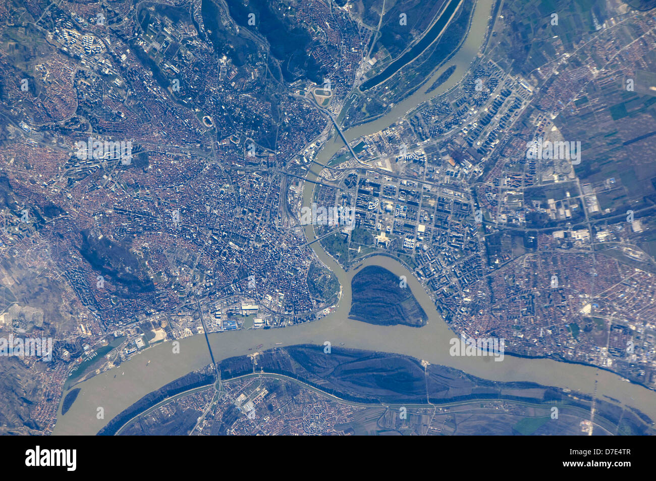 Belgrad ist die Hauptstadt der Republik Serbien. Stockfoto